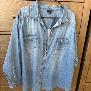 Torrid Blue Denim Shirt